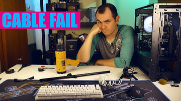 I Tried To Make A Custom Cable Coil For My Mechanical Keyboard...