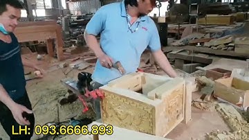 Qui trình làm, Quách đựng tro cốt Gỗ Vàng Tâm | Nguyễn Văn Cương