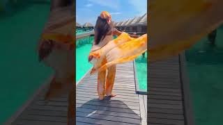Hot Model Enjoying In Maldives