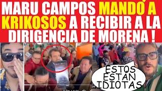 UN DESMODER ! Andrés Manuel López Beltrán y Ariadna Montiel RODEADOS por encapuchados panistas !