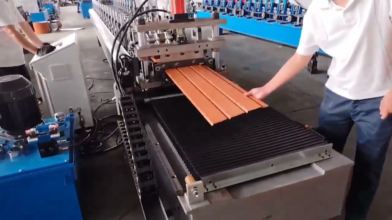 Vee Soffit Roll Former Flush Reveal Soffit Roll Forming Machine SOFFIT PANEL ROOFING MACHINE