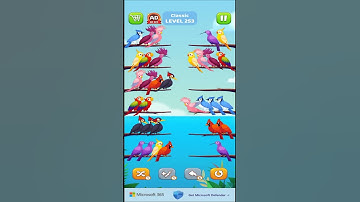 Bird Sort Puzzle l Classic Level 253 l Bird Sort Color Puzzle l Bird Sort Puzzle Challenge #gameplay