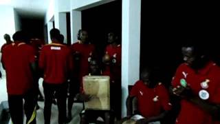 Ghana players singing the night before AFCON opener