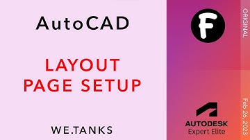 AutoCAD, Layout Page Setup