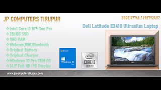 Dell Latitude E3410,Intel Core I3 10Th Gen Pro,256Gb Ssd,8Gb Ram,14.1Inch,Win 10 Pro