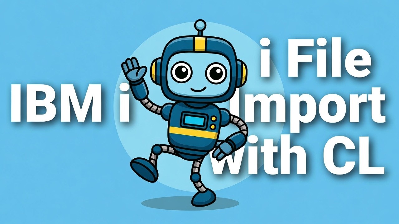 CL 101 — Простой пример импорта данных из плоского файла и CSV-файла в IBM i.
