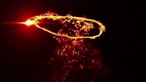 Fire Particle logo Animation Template