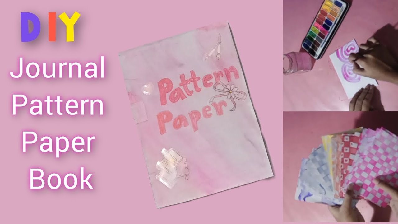 DIY homemade journal supplies part 4 / journal necessary pattern paper ...