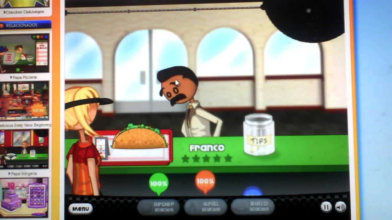 Juego de papa,s taquería y pizeria YouTube