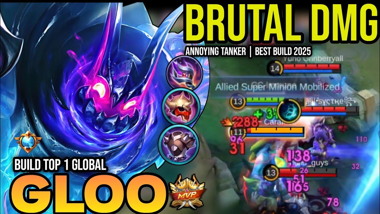 GLOO BEST BUILD 2025 | BUILD TOP 1 GLOBAL GLOO GAMEPLAY | MOBILE ...