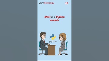 Python Module? #22 #python #interview #pythonprogramming