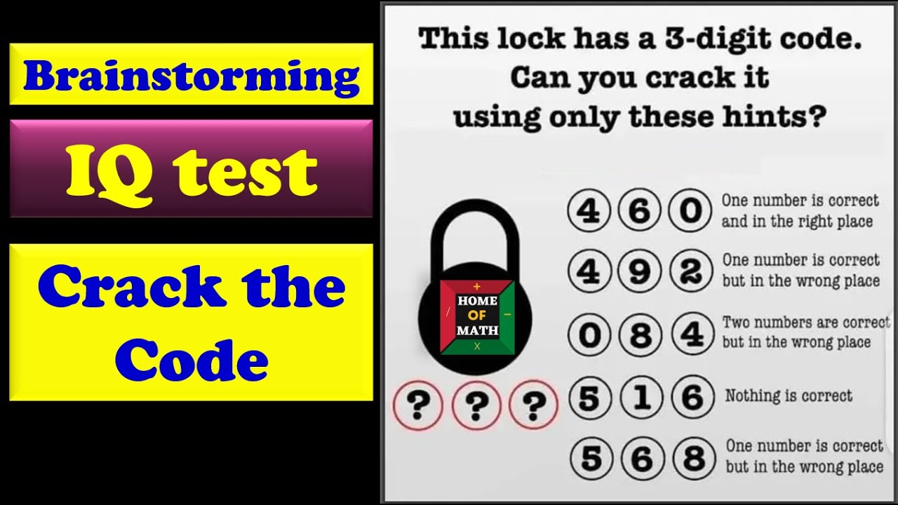 Open the lock by 3 digit code | Crack the Code