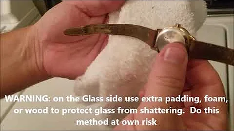 How Put Snap Back On Cover WATCH (Timex Kenneth Cole Braun DKNY  Relic Elgin Bulova Wrist Close Top)