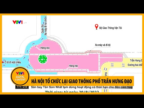 Video Hà Nội tổ chức lại giao thông phố Trần Hưng Đạo | VTV4 - youtube