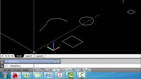 Bài 11 Lệnh EXTRUDE, PRESSPULL