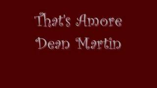 Dean Martin- That's Amore chords