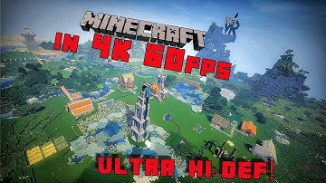 MINECRAFT in 4K ULTRA HD @ 60fps Testing Distance & Shaders