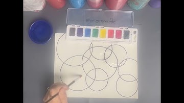 Art for kids - Overlapping shapes