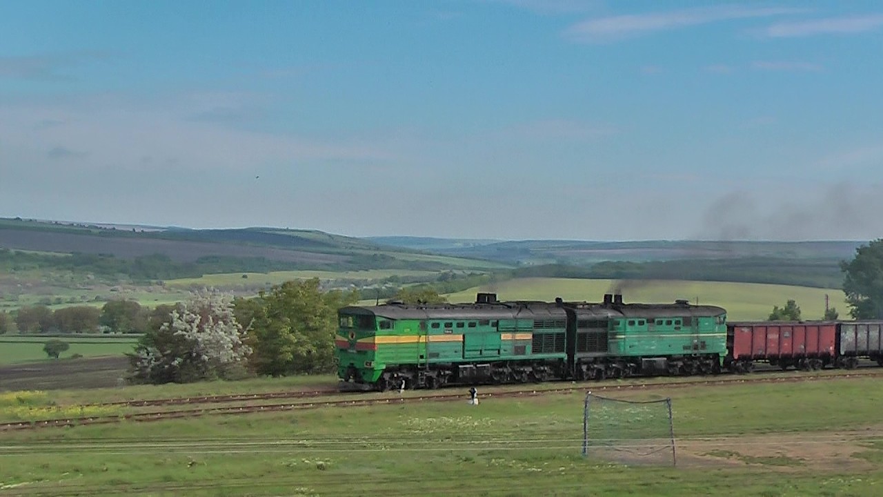 3ТЭ10М-0152Б/1103А и бесстрашные козы в Рогоженах.