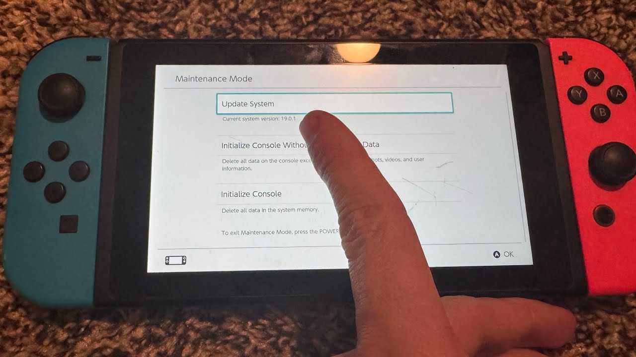 Switch Update Nintendo Switch: How to Update System Software in Maintenance Mode ...