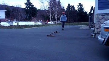 Board slide double whip off