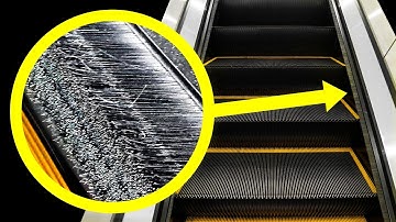 The Unexpected Reason Why Escalators Have Brushes