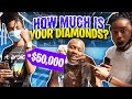 HOW MUCH IS YOUR DIAMONDS 😭💎 Testing Strangers Diamonds | Public Interview