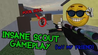 Insane Scout Gameplay w/ my friend (Roblox Counter Blox)