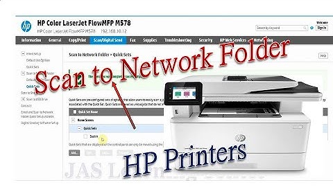 Scan to Network Folder - HP Printers