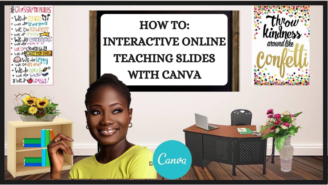 how to make interactive presentation in canva