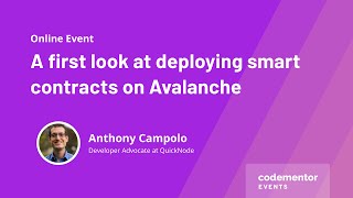 A first look at deploying smart contracts on Avalanche | Anthony Campolo from Quicknode
