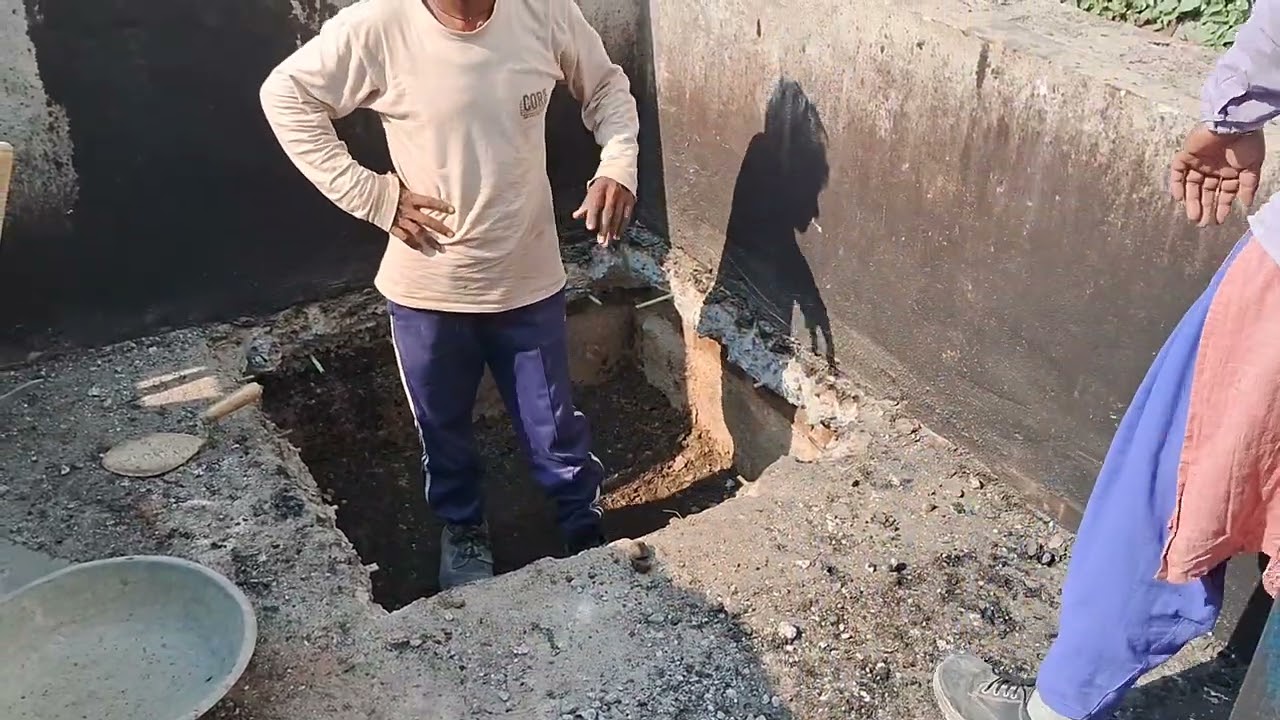 RCC Breaking for pit work। 