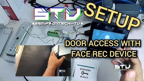 DOOR ACCESS SETUP WITH FACE RECOGNITION BIOMETRIC #hikvision #stilllearning #Share #biometric