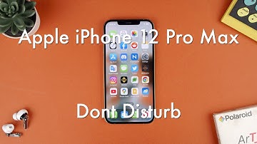 How to Activate Do Not Disturb on the iPhone 12 Pro Max || Apple iPhone 12 Pro Max