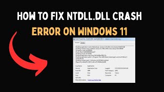 How to Fix Ntdll dll Crash Error on Windows 11