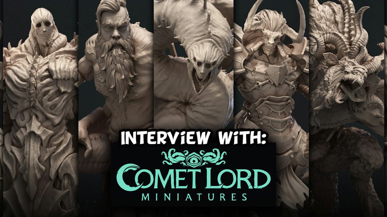 Interview with Comet Lord Miniatures - Print Your Games Podcast Live!