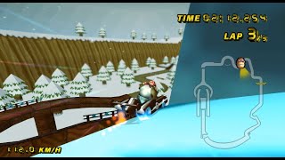 MKW TAS - Icebound Stronghold in 2:17.570 w/ Jetsetter
v1.0 https://wiki.tockdom.com/wiki/Icebound_Stronghold
This is my first 3 lap TAS. I spent around 7 hours on it, my main goal was to see what was the best shroom strat, and what type of time I could achieve. This isnt very optimized, even for a first TAS. I only used savestates pretty much. Lap1 is the least optimized lap.
Music : https://www.youtube.com/watch?v=i60lhdllDhg MKW TAS - Icebound Stronghold in 2:17.570 w/ Jetsetter