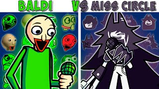 FNF Character Test | Gameplay VS My Playground | ALL Baldi VS Miss Circle Test
