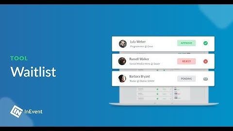How to enable and use waitlist in your events | How to InEvent
