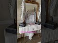 This velvety white table looks fabulous!