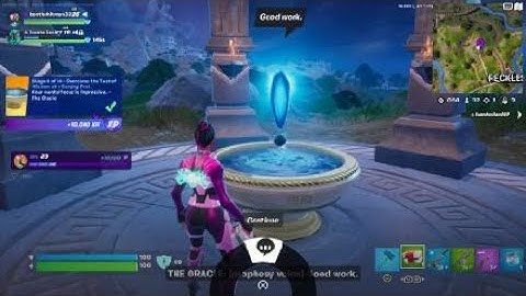 Fortnite Overcome the Test of Wisdom at a Scrying Pool