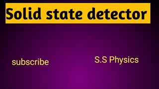 solid state detector