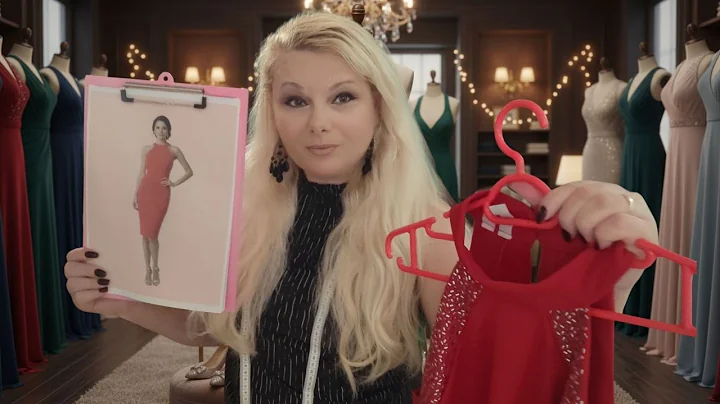 ASMR TAILOR BOUTIQUE DRESS Fitting roleplay: fabric sounds, measuring you