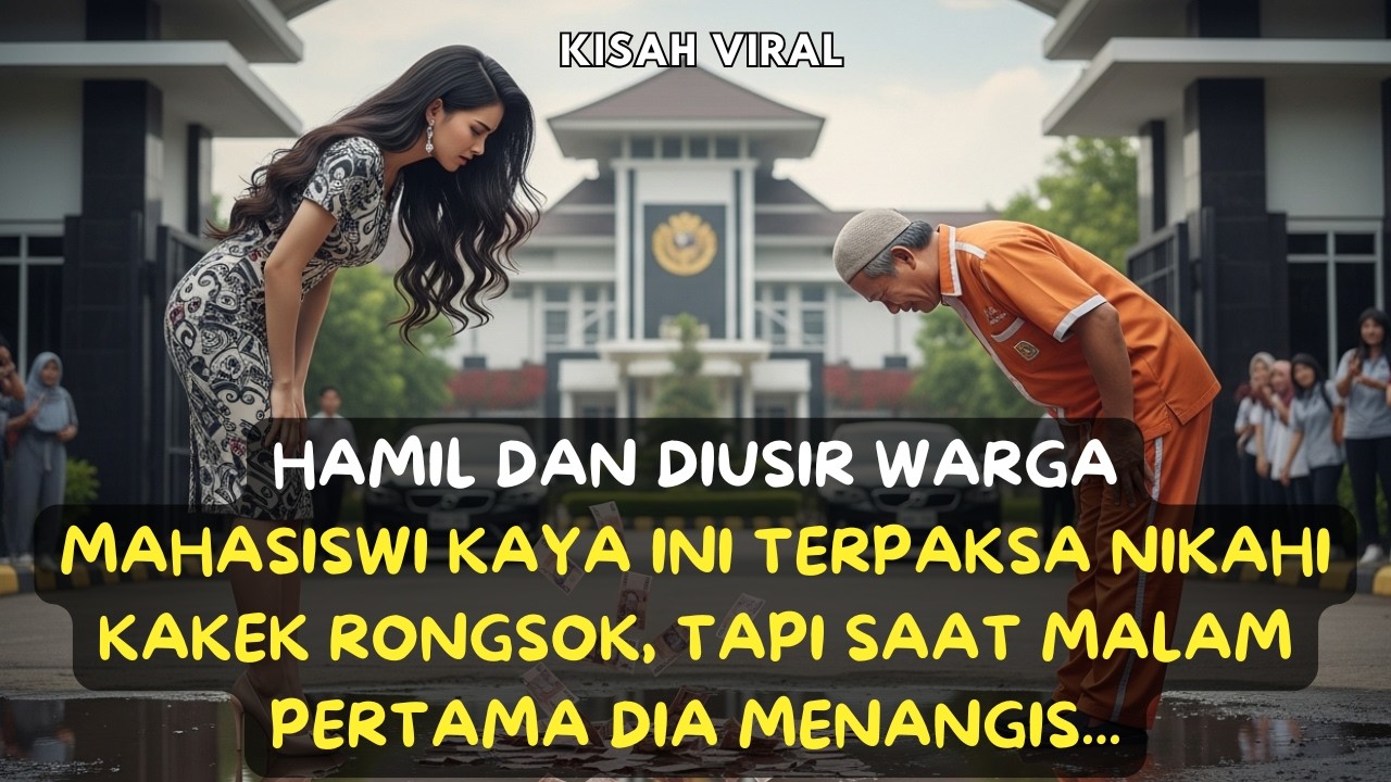 HAMIL DAN DIUSIR WARGA! MAHASISWI KAYA INI TERPAKSA NIKAHI KAKEK RONGSOK, TAPI SAAT MALAM PERTAMA...