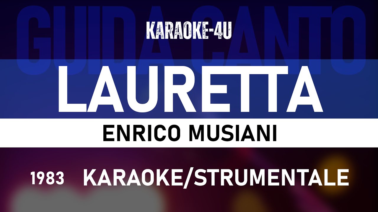 Lauretta (mia) Enrico Musiani Canti popolari (karaoke/strumentale