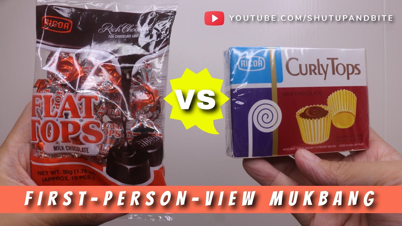 ASMR Mukbang FLAT TOPS vs CURLY TOPS WHICH TASTE BETTER? Food