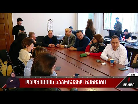 ოპოზიციის საარჩევნო გეგმები