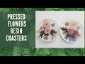 Resin Coasters for Beginners with Pressed Flowers