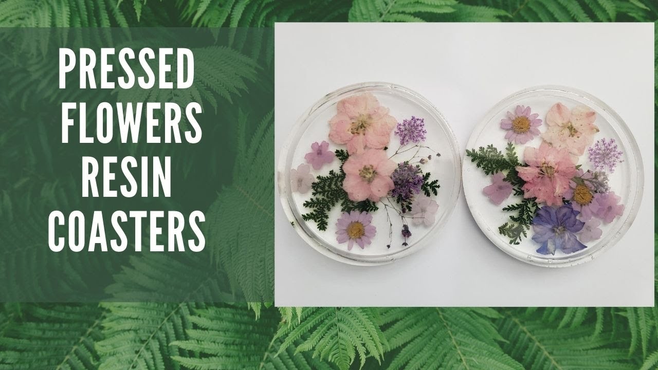DIY Resin Coasters With Pressed Dried Flowers - Handmade Weekly