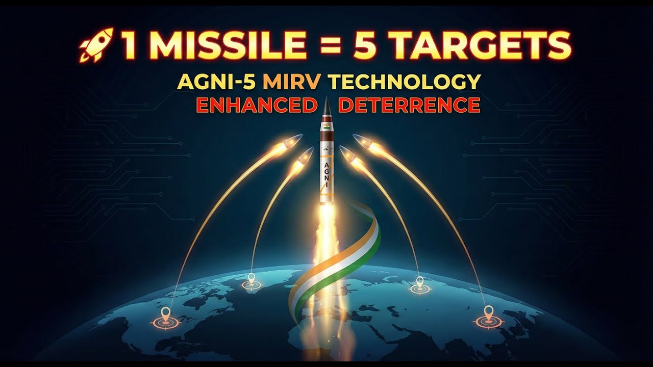 Mirv Testing Why Agni-5 Missile Dont fly like Normal Missile | MIRV Test Explained ...